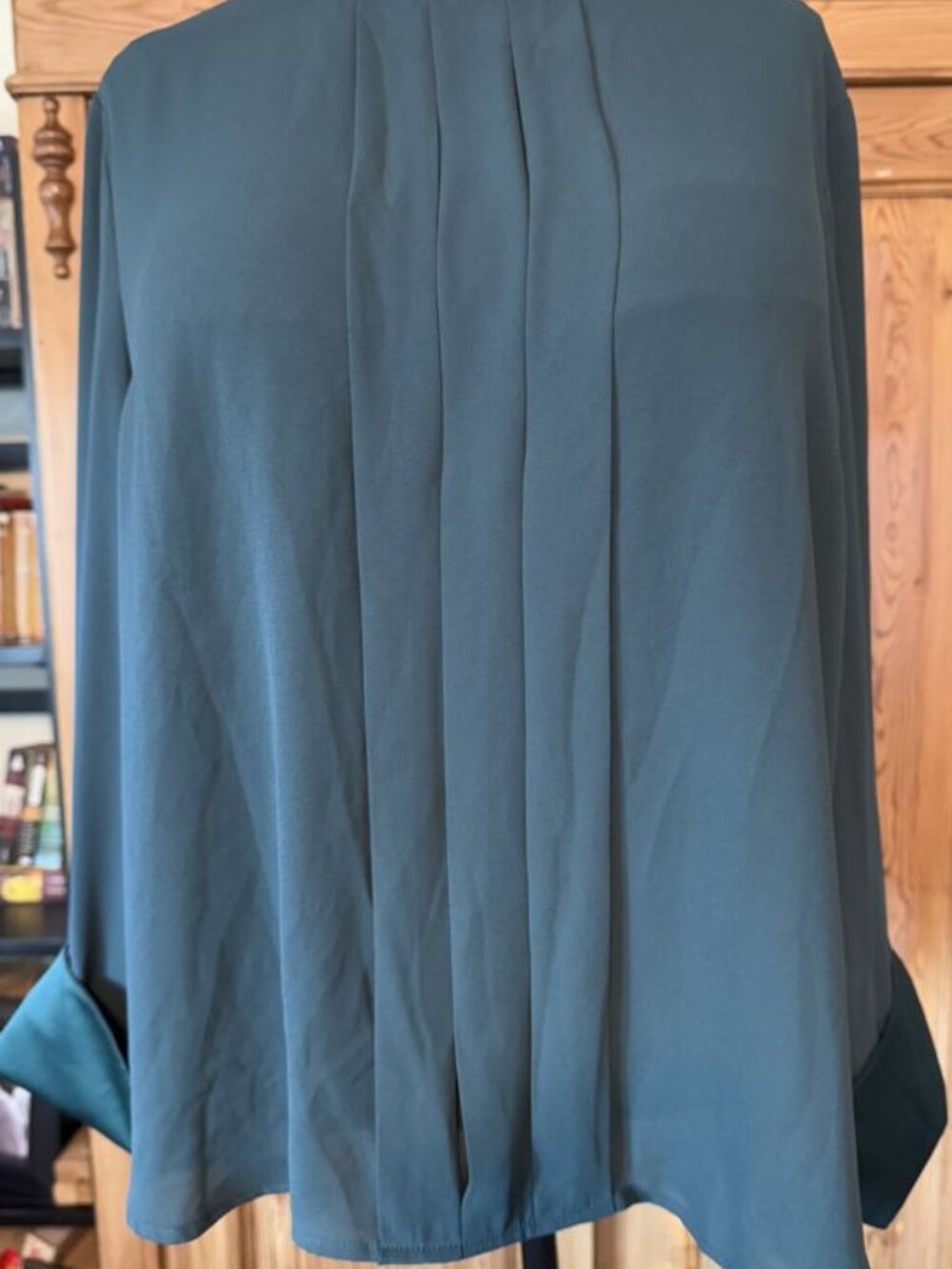 J.Crew 365 Teal Blue Blouse Size XXL